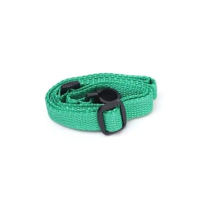 Sangle ukulélé réglable avec crochet noir - couleur vert