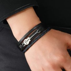 Bracelet Guitare Rock  "Accord Nocturne"