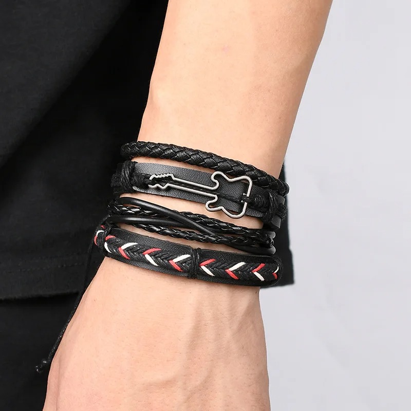 Vue Portée Bracelet Guitare Rock - Trio Tribal Électrik