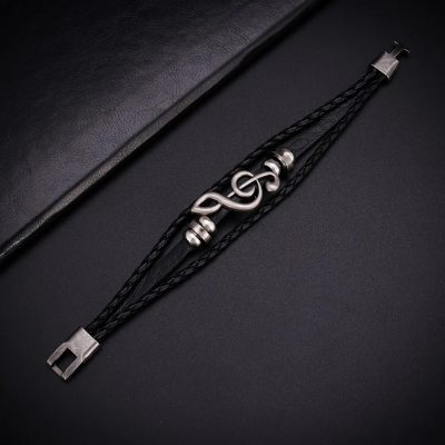 Vue générale du Bracelet Clé de Sol Rock Écho Musical