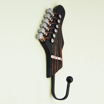 Avant Crochet Mural Guitare Patère Tête de Manche Rock’n’Roll (19 cm)
