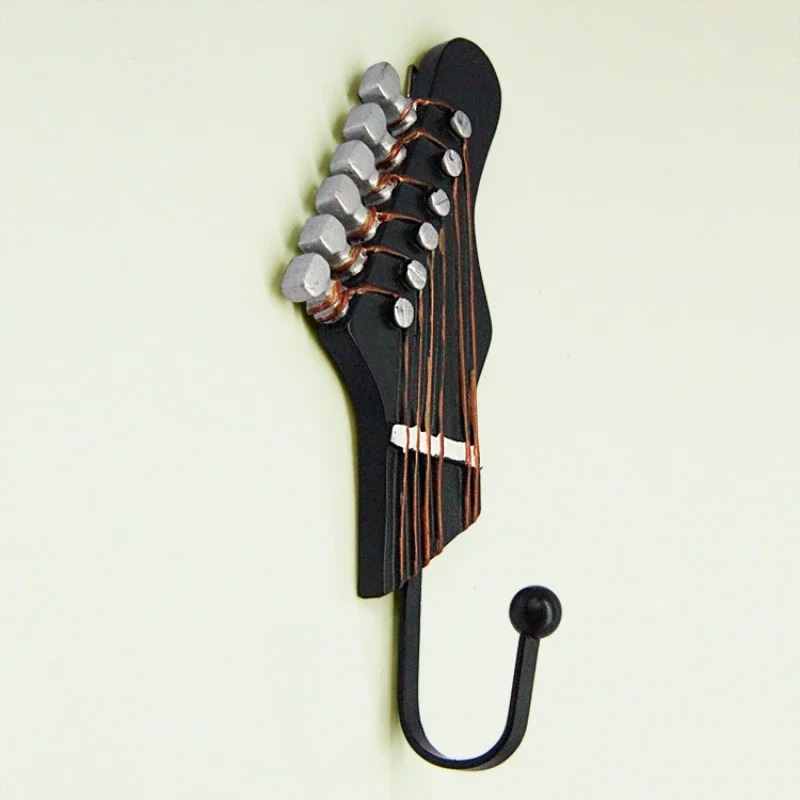 Avant Crochet Mural Guitare Patère Tête de Manche Rock’n’Roll (19 cm)