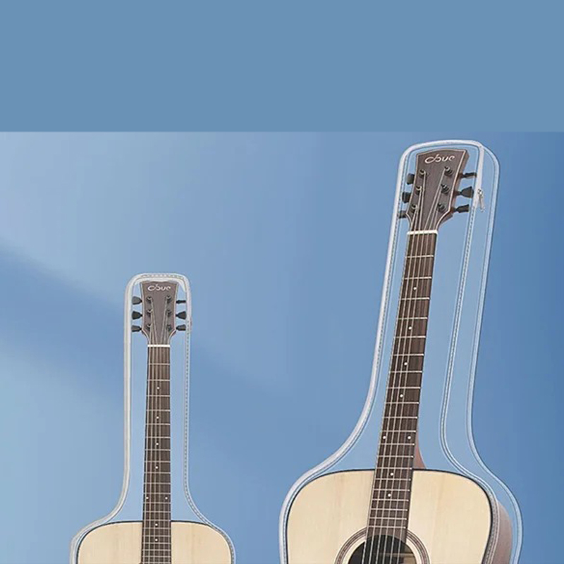 Avant Housse Transparente Anti-Poussière et Étanche pour Guitare - PVC Résistant 4041 pouces