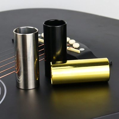 Bottleneck Guitare - en acier inoxydable - 3 couleurs au choix !