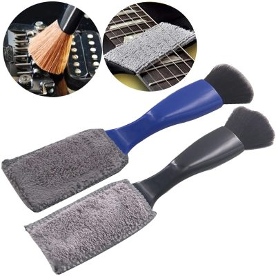 Brosse et Nettoyeur de Cordes pour Guitare - Outil d'Entretien 2-en-1