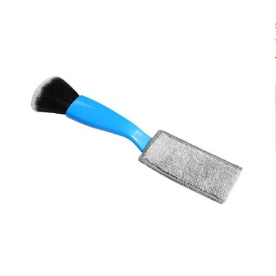 Brosse et Nettoyeur de Cordes pour Guitare - Outil d'Entretien 2-en-1 bleu