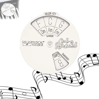 Cercle - des Quintes Bois Clair Musical Toolbox – Outil d’Harmonie et de Transposition