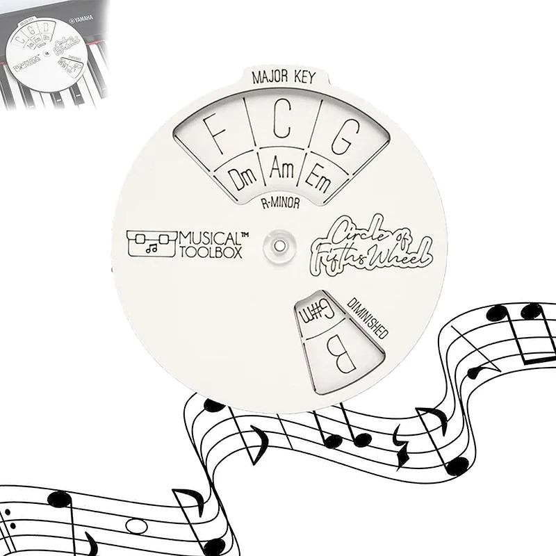 Cercle - des Quintes Bois Clair Musical Toolbox – Outil d’Harmonie et de Transposition