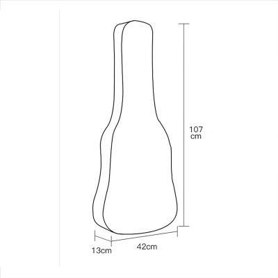 Dimensions Housse Transparente Anti-Poussière et Étanche pour Guitare - PVC Résistant 4041 pouces