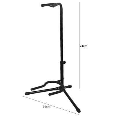 Dimnsions Porte Guitare Réglable avec Crochet Antidérapant – Support Universel pour Guitare, Banjo & Alto