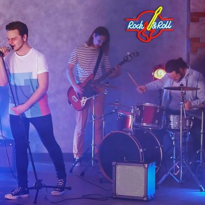 Enseigne Lumineuse - Néon LED Guitare Rock & Roll