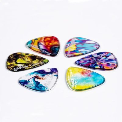 Médiators Guitare – Thématique Psychédélique – Lot Reflets Chromatiques (20 pièces)