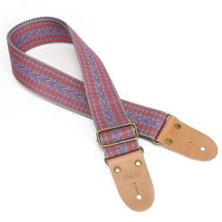 Sangle de Guitare Vintage Flèches Navajo Éclats Violets