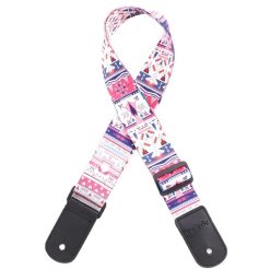 Sangle de Guitare Vintage Motifs Ethniques Crépuscule Tribal
