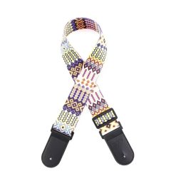 Sangle de Guitare Vintage Motifs Ethniques Kaléidoscope Tribal
