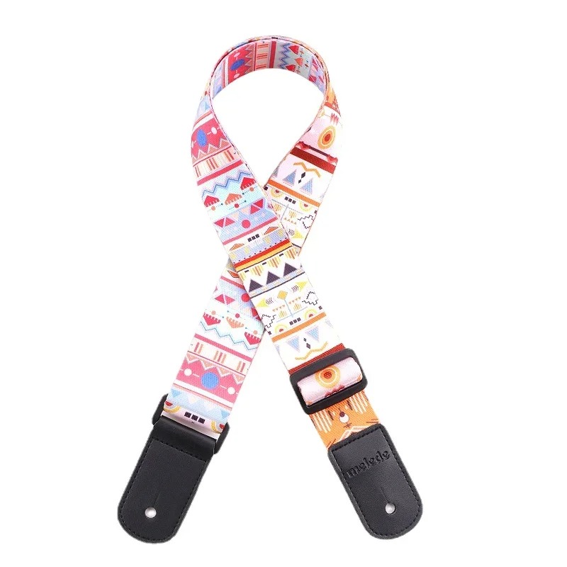 Sangle de Guitare Vintage Motifs Ethniques Soleil Zénith