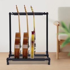 Stand Guitare Mural Bois - Crochet Pivotant avec Base Vintage & Rembourrage Protecteur