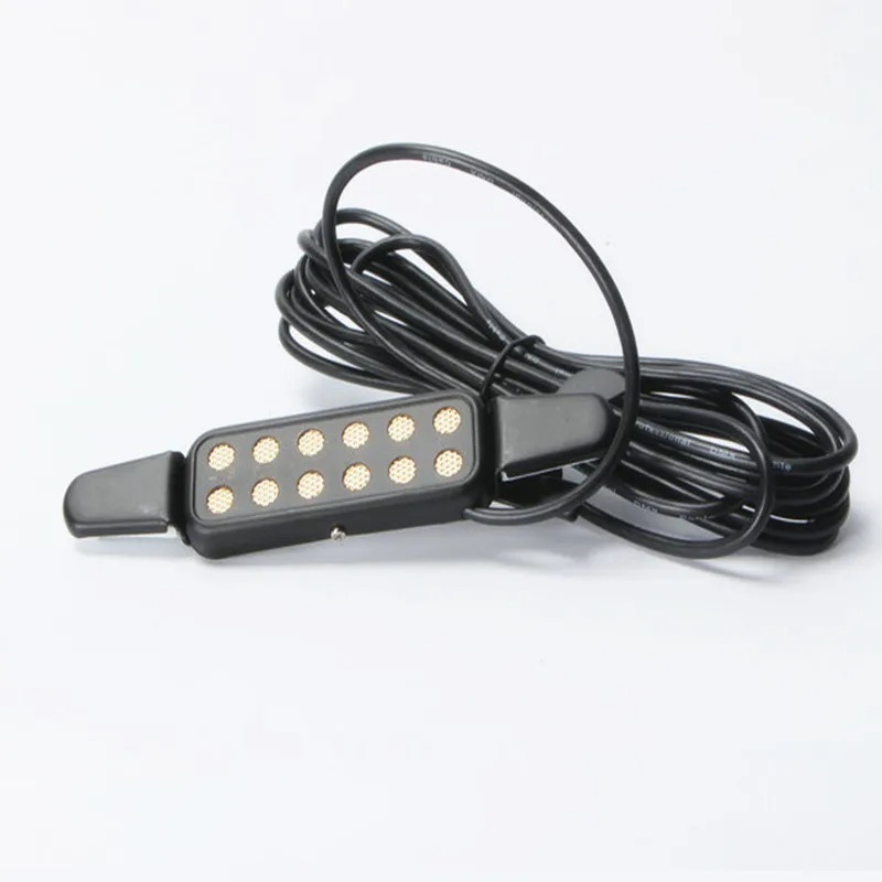 Vue de face Micro de Rosace Clip-on 12 Pôles pour Guitare Acoustique