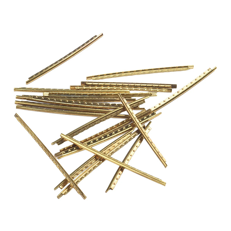 Vue détaillée Fils de Frettes en Laiton pour Lutherie (Set Complet)