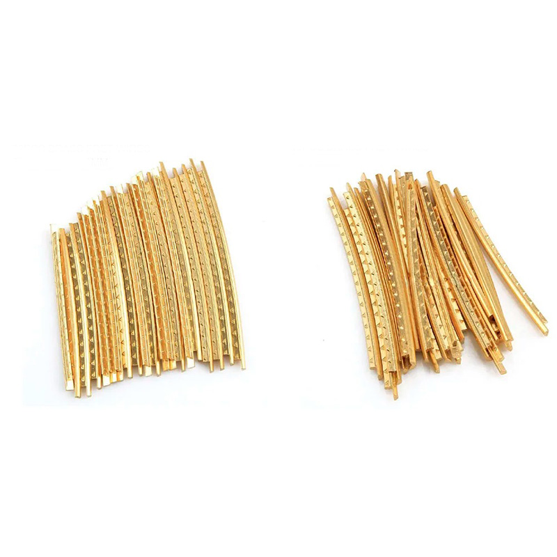 vue de face Fils de Frettes en Laiton pour Lutherie (Set Complet)