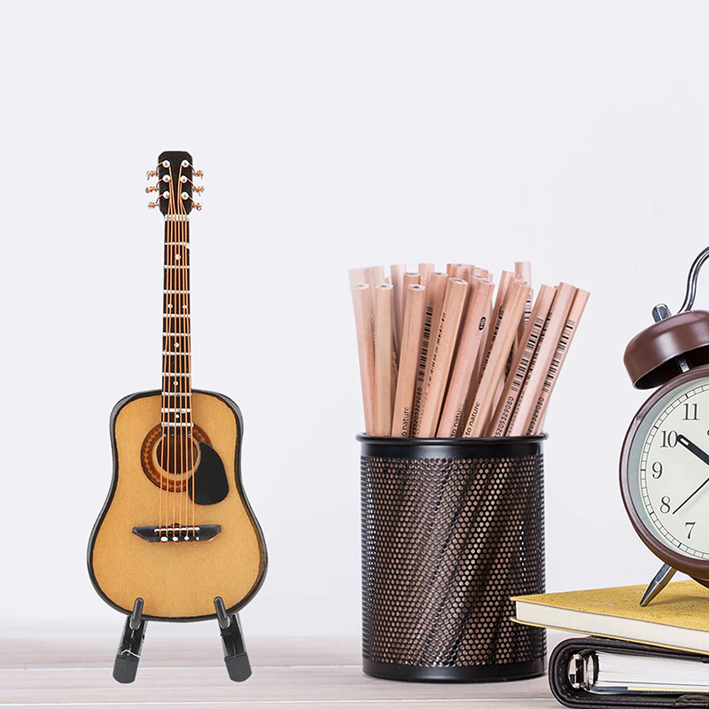 Avant Guitare Miniature Acoustique - Modèle Classique Naturel 15 cm