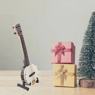 Banjo Miniature de Collection - Modèle Folk Classique - 14,5 cm