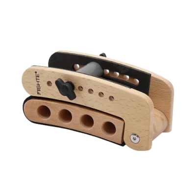 Détails Support de Guitare en Bois Massif Repose-Jambe WoodFlex Vintage