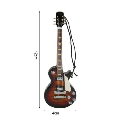 Dimensions Miniature Guitare Électrique de Collection - Modèle Classic Sunburst