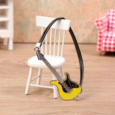 Guitare Miniature de Collection Rock Legend Couleur Jaune
