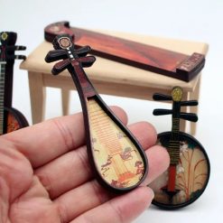 Mini Guitare Chinoise de Collection - Modèle Chronique de la Dynastie