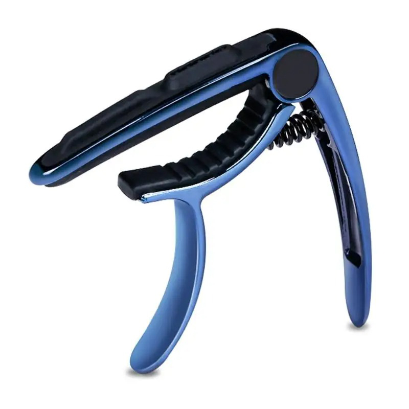 Avant Capodastre Guitare « Arc Chromatique » - Design Ergonomique à Ressort Puissant Couleur Bleu