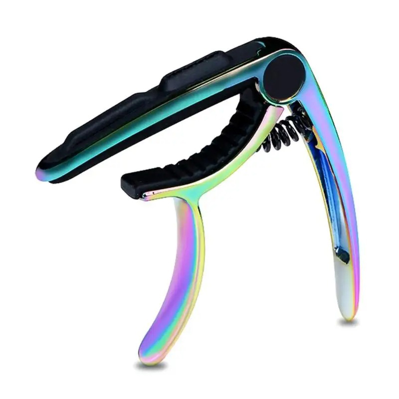 Avant Capodastre Guitare « Arc Chromatique » - Design Ergonomique à Ressort Puissant Couleur multi