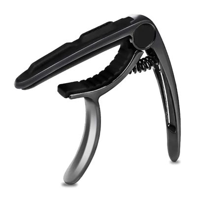 Avant Capodastre Guitare « Arc Chromatique » - Design Ergonomique à Ressort Puissant Couleur noir