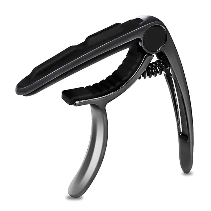 Avant Capodastre Guitare « Arc Chromatique » - Design Ergonomique à Ressort Puissant Couleur noir