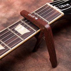 Avant Capodastre Guitare - Modèle Ergonomique à Ressort en Alliage Léger Couleur Couleur Marron