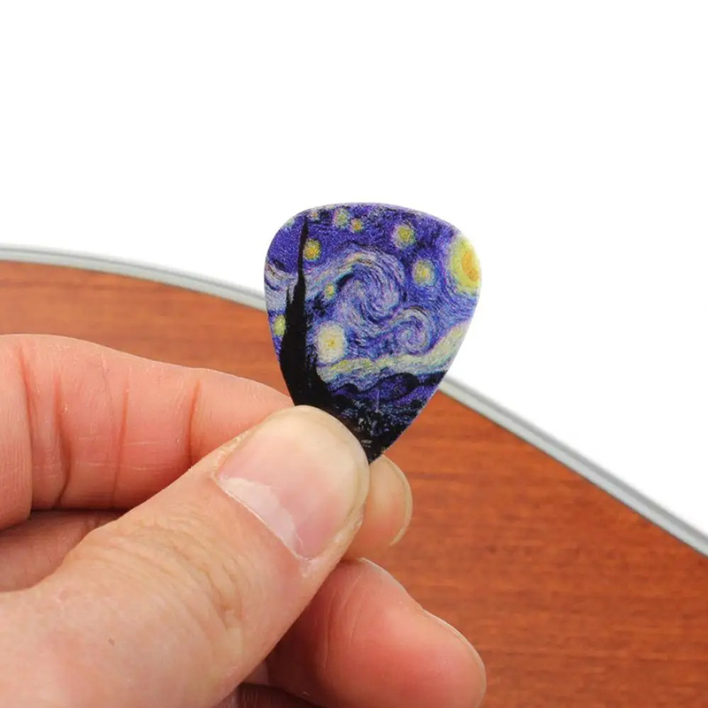 Avant Plectres Guitare Ciel Étoilé - Lot de 3 médiators en celluloïd (0.46 0.71 0.96 mm)