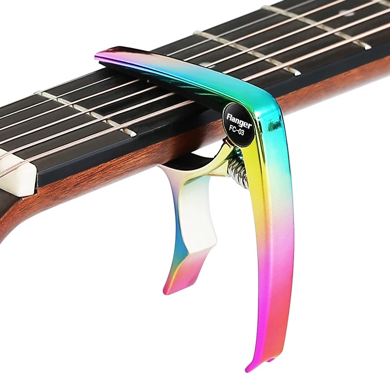 Capodastre Guitare - Design Arc-en-Ciel Métallisé