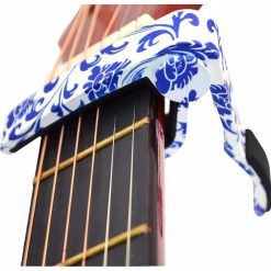 Capodastre Guitare Édition Porcelaine Bleue à Ressort Ergonomique Couleur Bleu