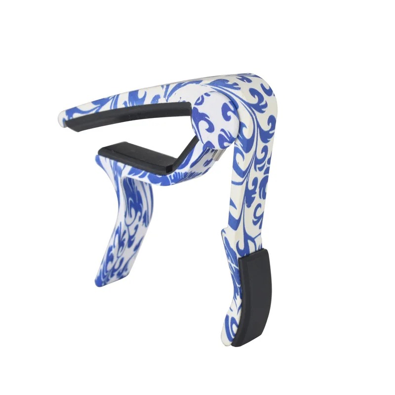 Capodastre Guitare Édition Porcelaine Bleue à Ressort Ergonomique Couleur Bleu