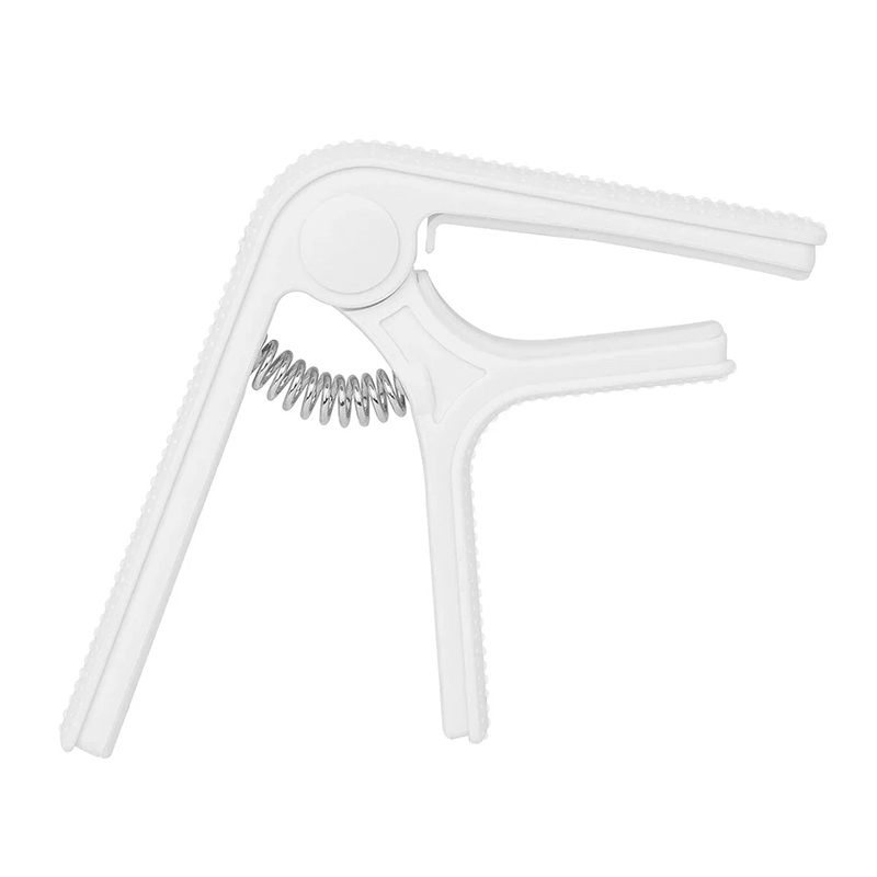 Capodastre Guitare Léger au Design Pastel à Ressort en Acier Inoxydable Couleur blanc