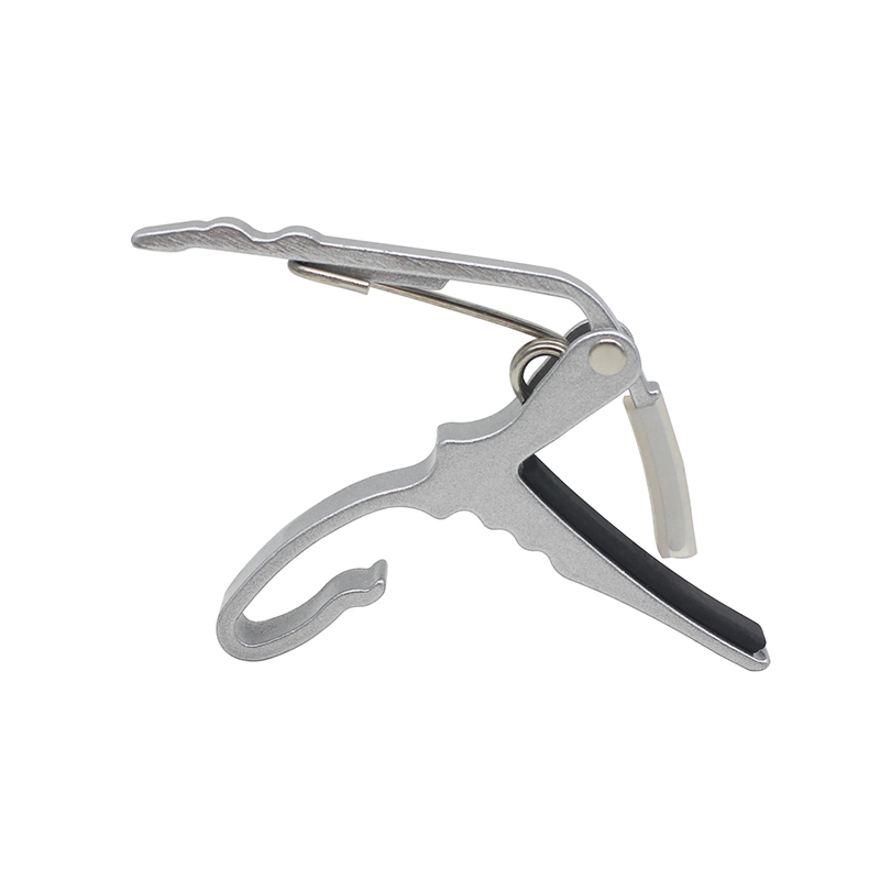 Capodastre Guitare Modèle Léger à Ressort Ergonomique Couleur Argent
