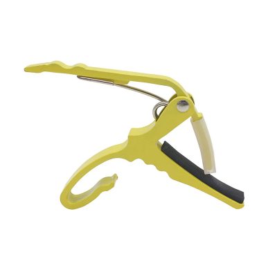 Capodastre Guitare Modèle Léger à Ressort Ergonomique Couleur Jaune
