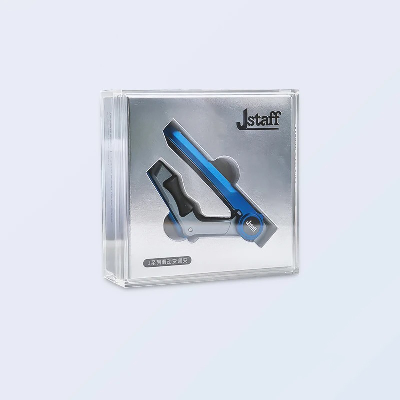 Capodastre Guitare Premium Réglable avec Système de Pression Contrôlée et Glissière Fluide Couleur Bleu