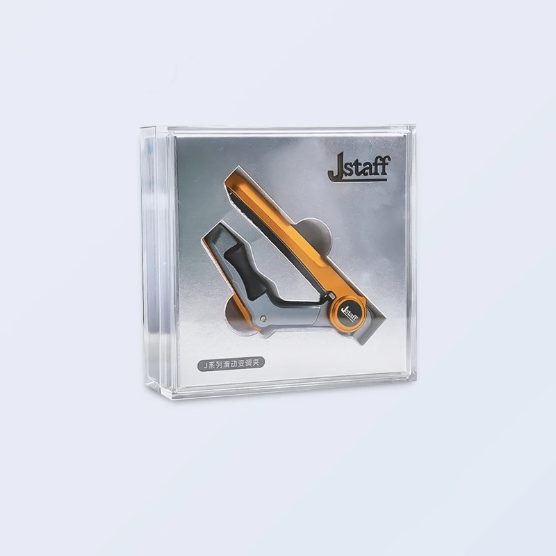 Capodastre Guitare Premium Réglable avec Système de Pression Contrôlée et Glissière Fluide Couleur Jaune