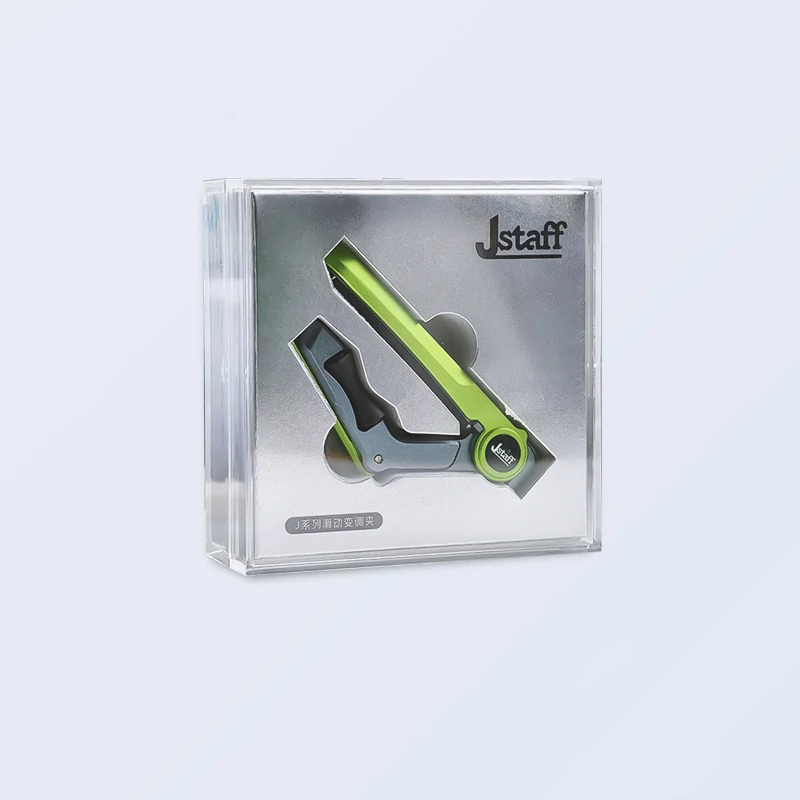 Capodastre Guitare Premium Réglable avec Système de Pression Contrôlée et Glissière Fluide Couleur Vert