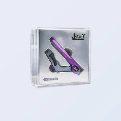 Capodastre Guitare Premium Réglable avec Système de Pression Contrôlée et Glissière Fluide Couleur Violet