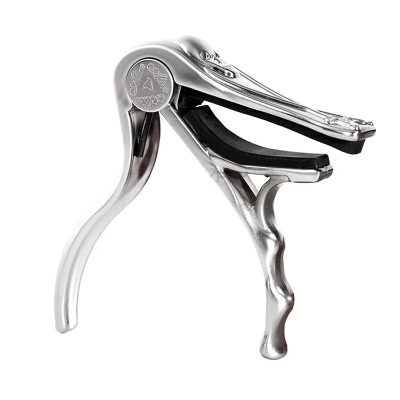Capodastre Guitare Tête de Mort Pirates - Design Métallique Vintage Couleur Argent