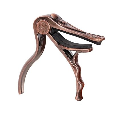 Capodastre Guitare Tête de Mort Pirates - Design Métallique Vintage Couleur Marron