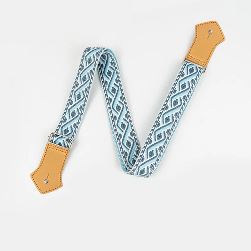 Sangle Ukulélé Tissage Bleu Horizon