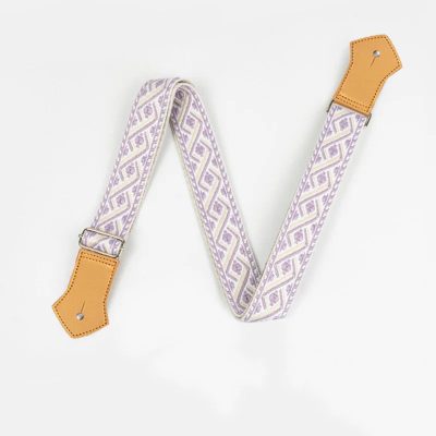 Sangle Ukulélé Tissage Lavande Pastel